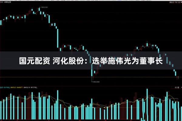 国元配资 河化股份：选举施伟光为董事长